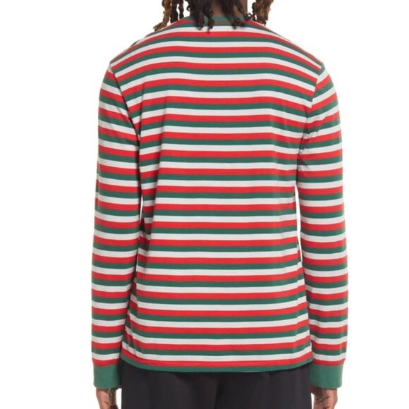 BP. Men's Hang Out Cotton Blend Long Sleeve Stripe Top - Picture 2 of 14